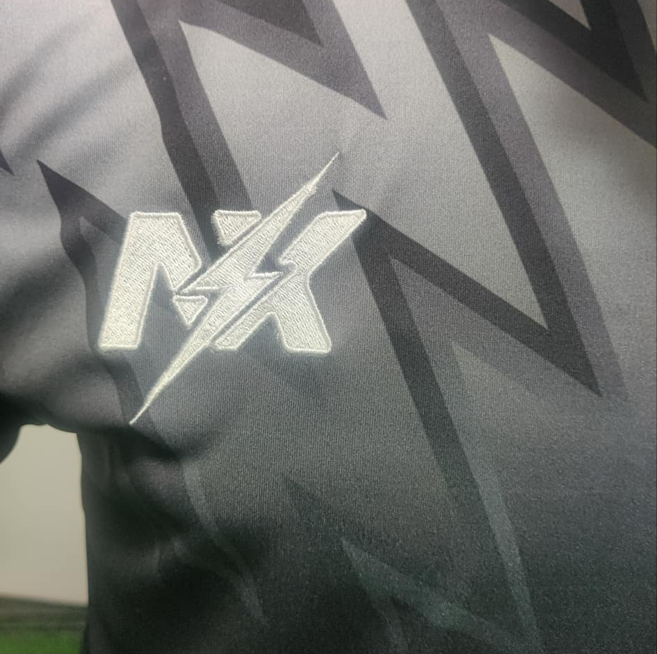 N/X embroidery close-up