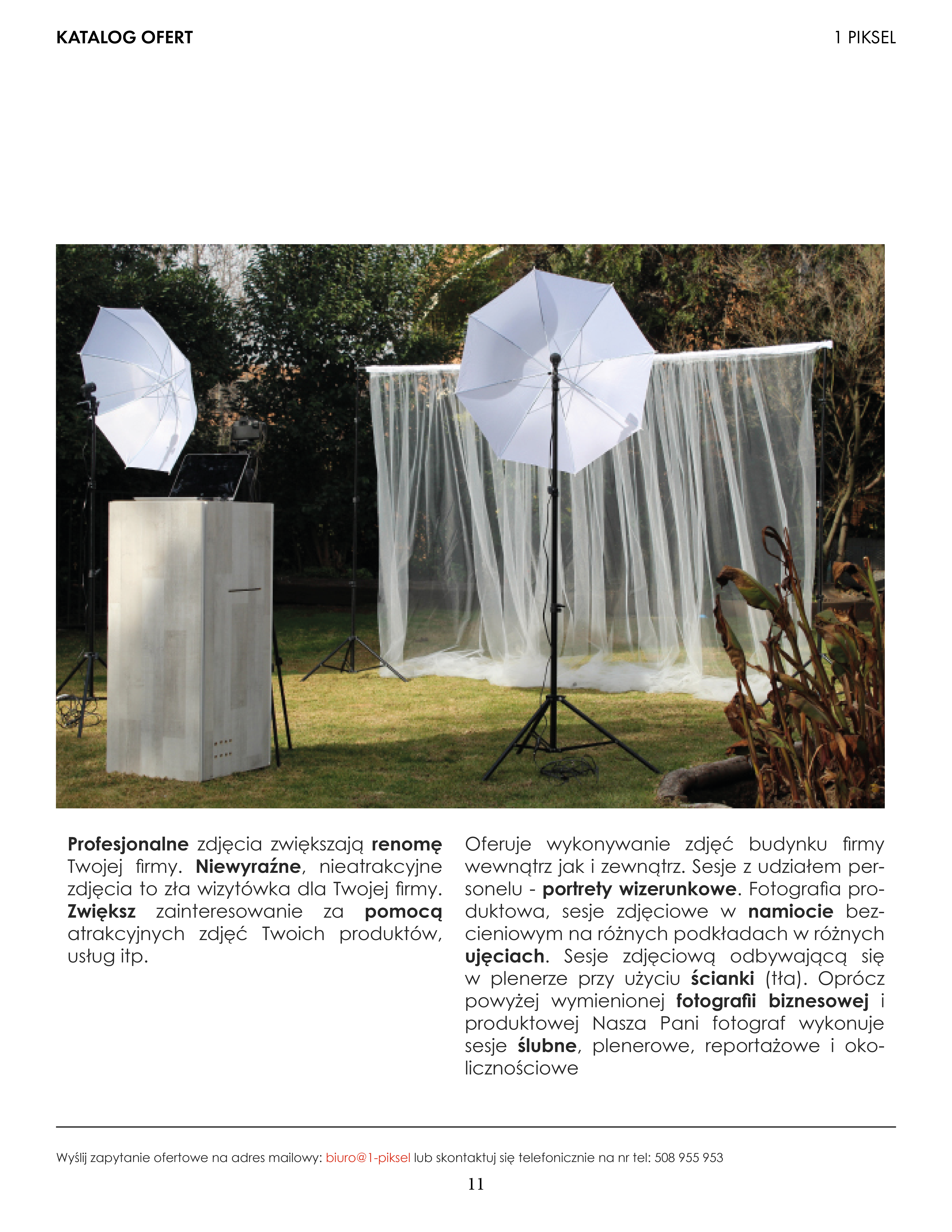 Outdoor photo session