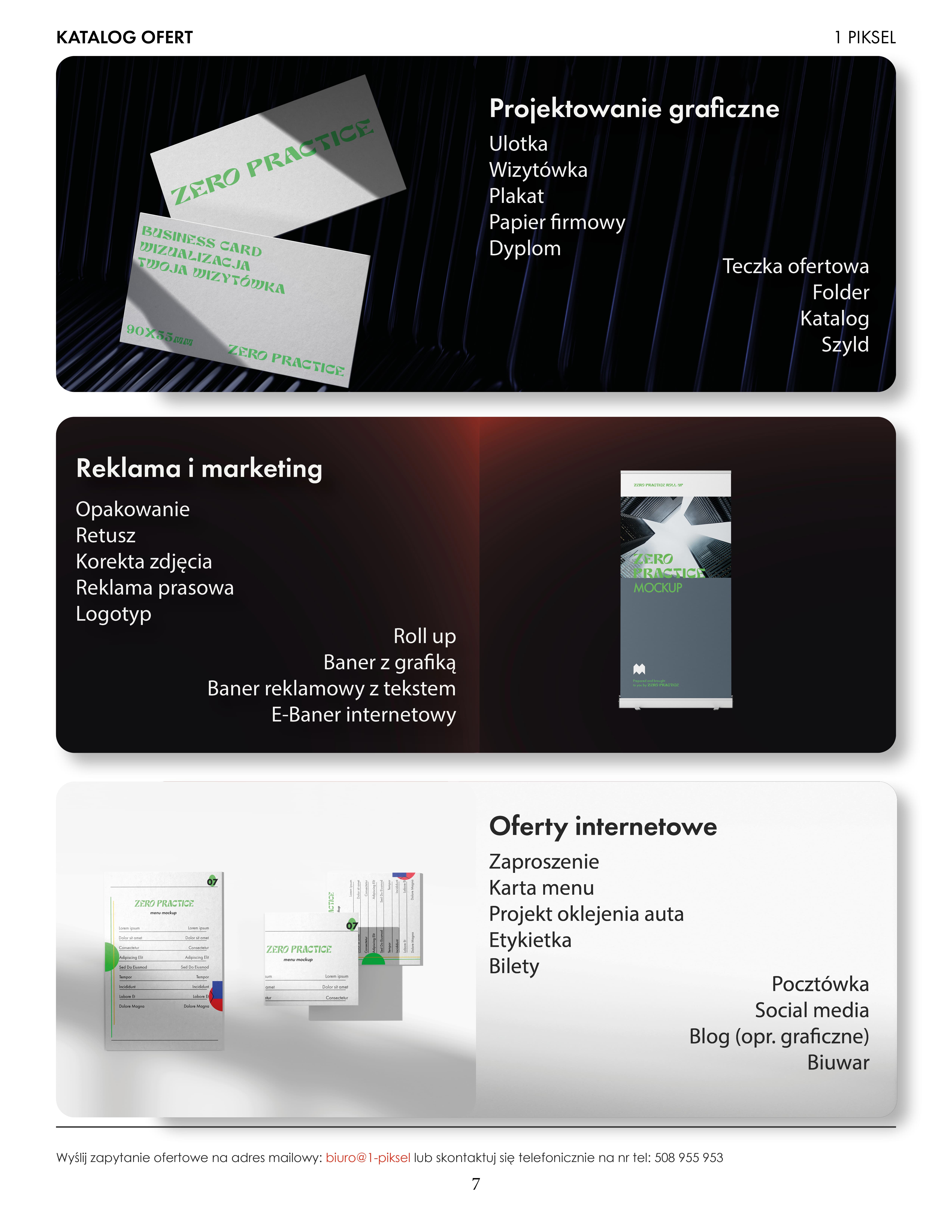 Full list of graphic services